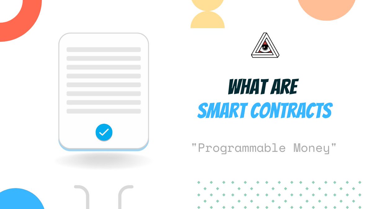 0x_illuminati's tweet photo. What is a Smart Contract?

We made an animated video thread to explain...

🍿 🎬 🧵 👇 https://t.co/YenyNj9hk3