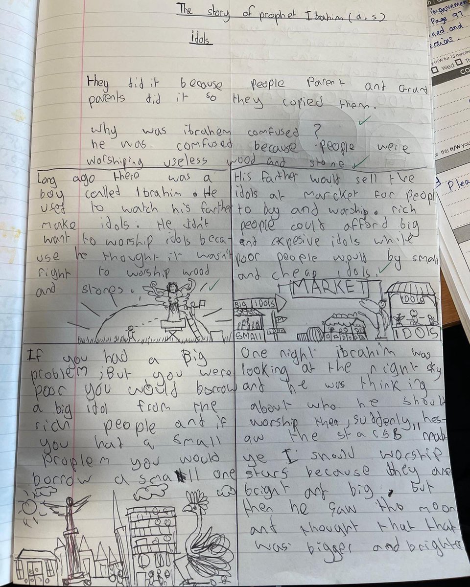 FEC_Academy's tweet photo. This week in Mansa Musa, students learnt of the story of Prophet Ibrahim (A.S) and they created a storyboard detailing what they had learnt of his timeline! https://t.co/UhaPLD0xti