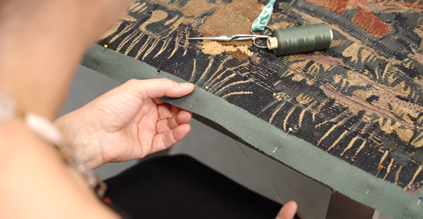 NorwichCastle's tweet photo. On Monday we'll be exploring this in detail with a brand new video taking you behind the scenes with our Curator and looking at the conservation work underway to prepare this enormous piece for display. Watch this space! https://t.co/TwnFyR346B