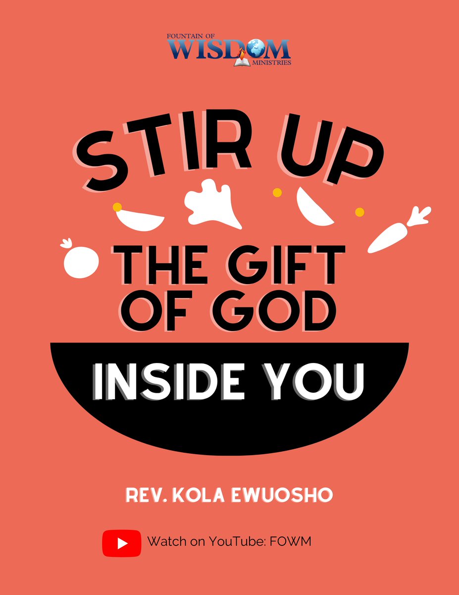 kolaewuosho's tweet photo. It's your responsibility to stir up the gift of God on the inside of you!
#raisingdisciples https://t.co/XqijG2orqe