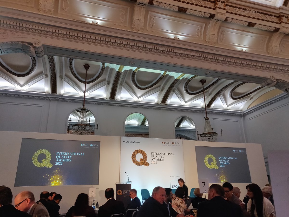 Representing the <a href="/NHS_ELFT/">East London NHS Foundation Trust (ELFT)</a> Quality Department (<a href="/ELFT_QI/">QI @ ELFT</a> and <a href="/ElftQA/">ELFT Quality Assurance</a>) at the #CQIQualityAwards today. Hopefully we win the Quality Team of the Year Award!