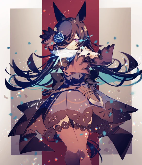 #2022年自分が選ぶ今年上半期の4枚 
ウマ娘ちゃんをたくさん描きました!お気に入りの4枚です✨✨ 