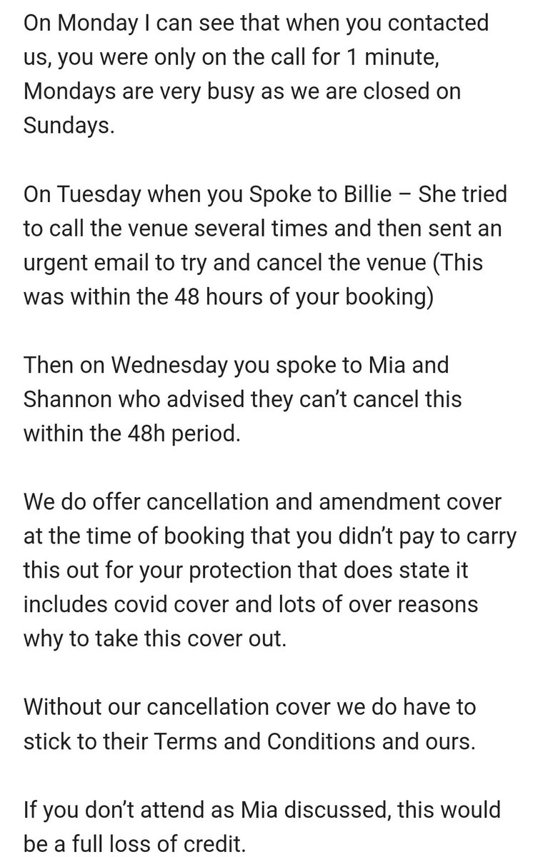 Adam__Clare's tweet photo. @SpaSeekers @jgoldberg100 Natalie/Jason, I've just read the response below where you've clearly stated you contacted the spa within 48 hrs to change the booking so why am i then being told i stand to lose £360 if my wife and sister don't attend today? https://t.co/aDHXnhtoAd