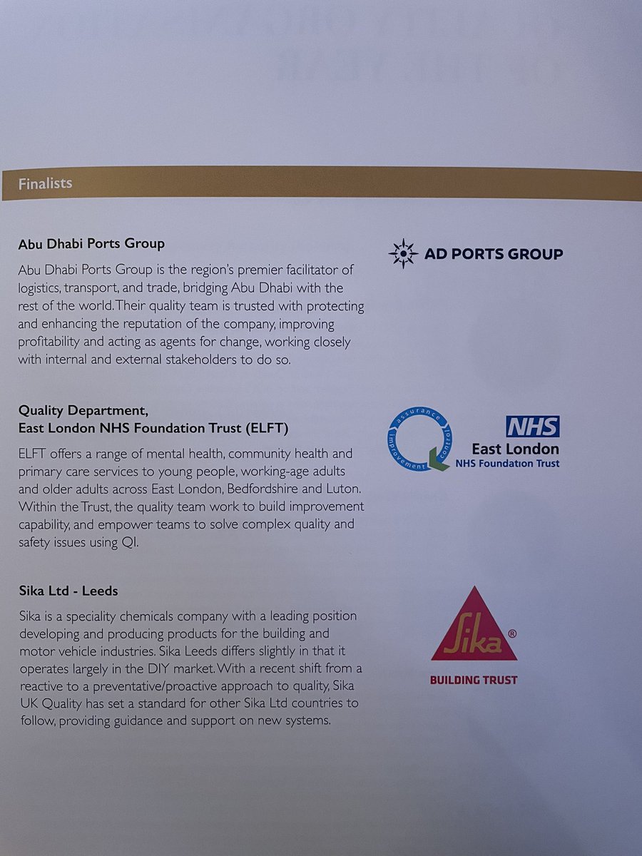 Dr Sarah McAllister (@sarahmc_rmn) on Twitter photo Excited to be representing <a href="/NHS_ELFT/">East London NHS Foundation Trust (ELFT)</a> quality department (<a href="/ELFT_QI/">QI @ ELFT</a> & <a href="/ElftQA/">ELFT Quality Assurance</a>) at the #CQIQualityAwards today. Excited to be representing <a href="/NHS_ELFT/">East London NHS Foundation Trust (ELFT)</a> quality department (<a href="/ELFT_QI/">QI @ ELFT</a> & <a href="/ElftQA/">ELFT Quality Assurance</a>) at the #CQIQualityAwards today.