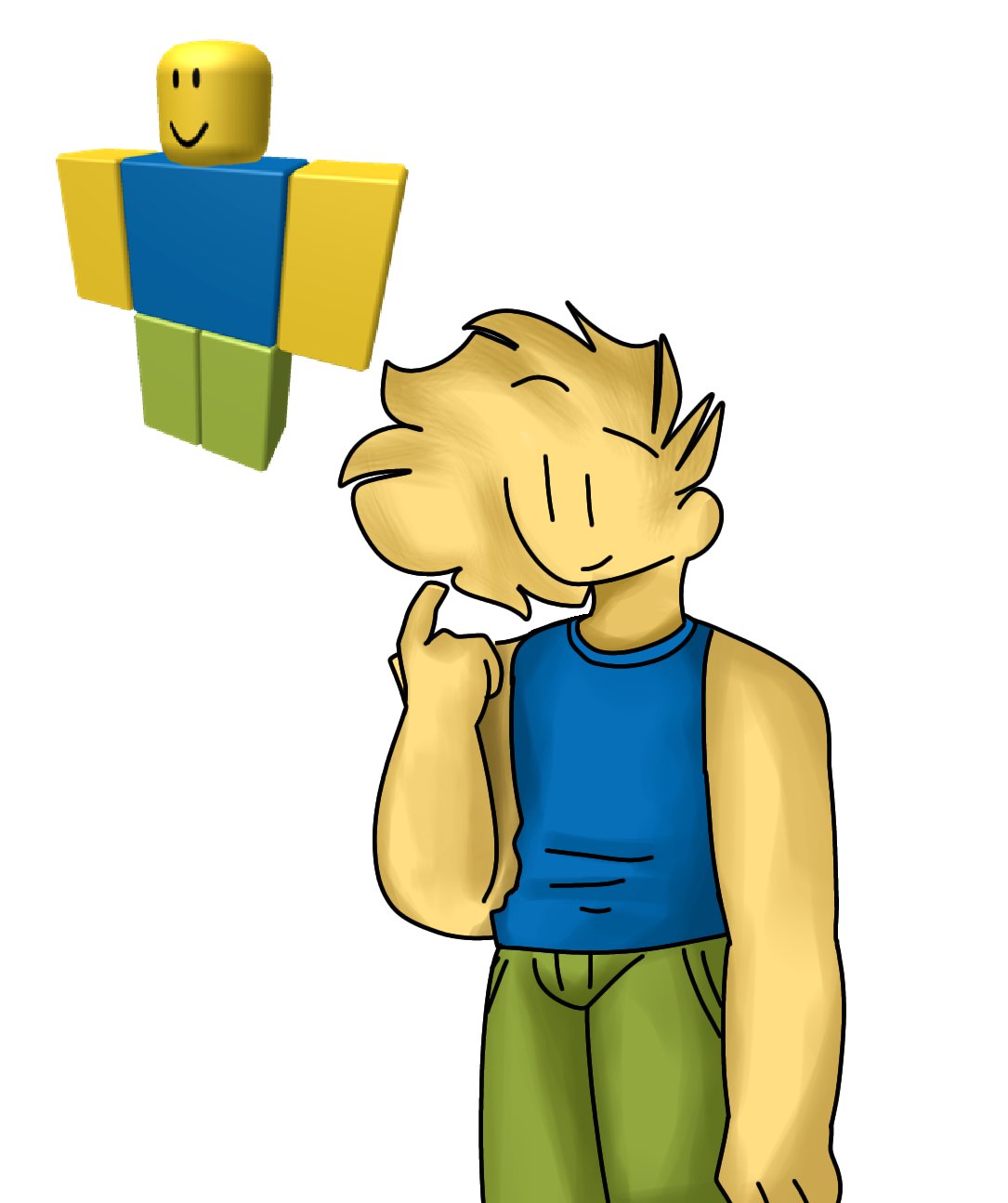 Roblox noob art