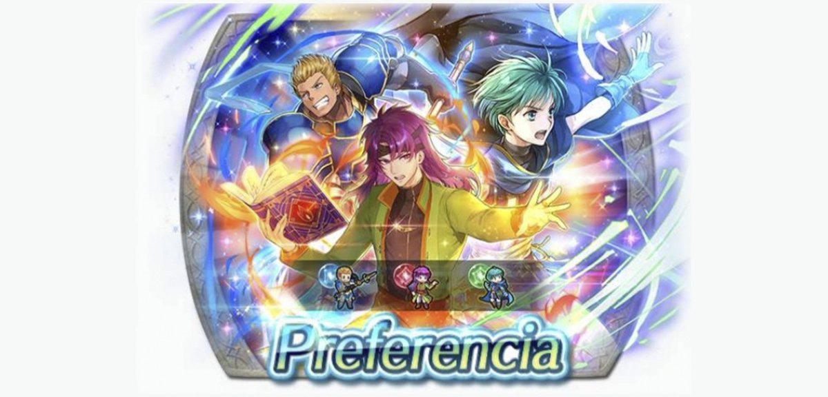 FEHeroes_ES's tweet photo. #PreferenciadeInvocación: ¡Héroes con Arcoiris Lunar (Especial)!
Podrás invocar como héroes de 5★ a:
🔴#Hugh: Mago Cosmopolita
🟢#Asbel: Viento Joven
🔵#Gatrie: Ligón Acorazado https://t.co/jp7gtZoAGD