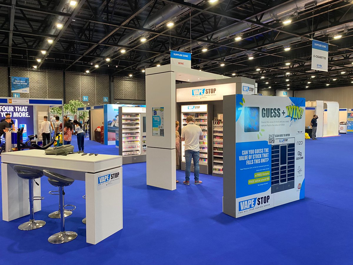 Can you guess the value of the stock fill in our Vape-Stop 1.5m fixture? Enter at the Bestway Drinks at Home 2022 show at the Liverpool Exhibition Centre, and you could win an iPad!