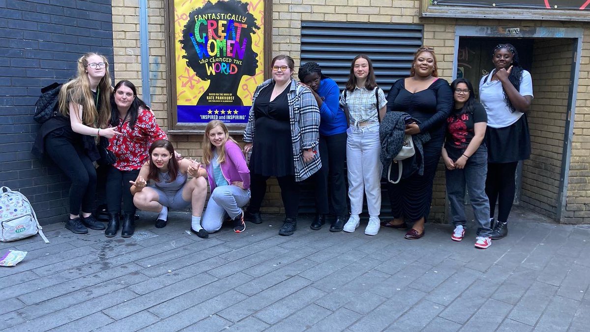 ArcRaisedVoices's tweet photo. Thanks to funding from @JPFoundation Petchey Foundation we were able to take @ArcRaisedVoices to see ‘Fantastically Great Women Who Changed The World’ at @stratfordeast 
IT WAS BRILLIANT 🤩🙌🏻 and for some of our members, it was their first visit to a theatre!  🥰 https://t.co/ZM7axChXZg