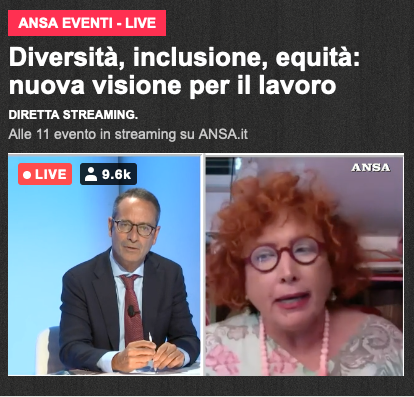GammaDonna_'s tweet photo. #onAir: @Agenzia_Ansa in STREAMING. #Diversità, #inclusione, equità: nuova visione per il #lavoro.
@MLLSabbadini, Dir. @istat_it, intervistata da @_luigicontu. "Per decenni sono mancate strategia e politiche mirate. Non abbiamo investito adeguatamente in una questione cruciale." https://t.co/57lBWLfOP6