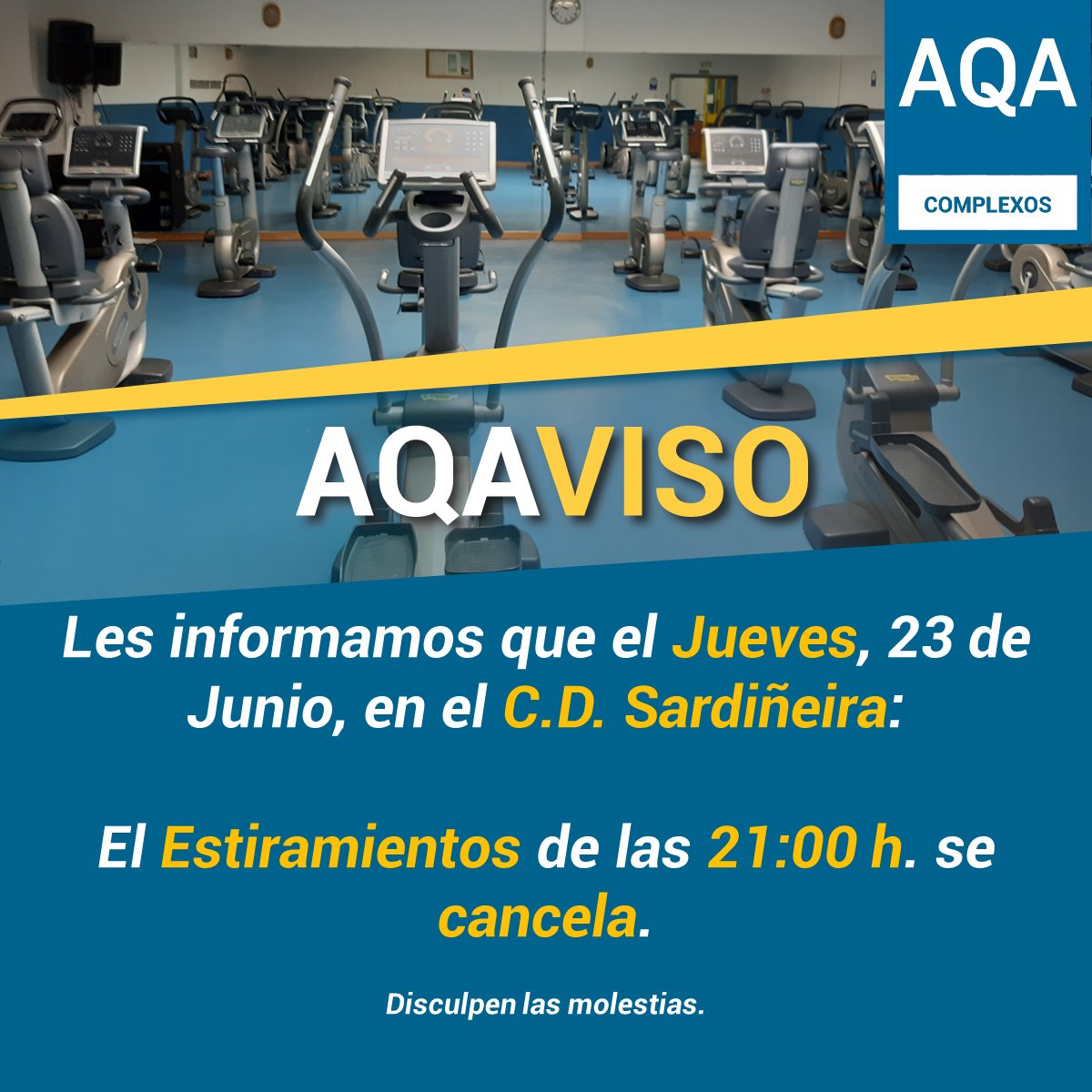 aqacomplexos's tweet photo. ⚠️#AQAviso⚠️ https://t.co/veuwS35hso