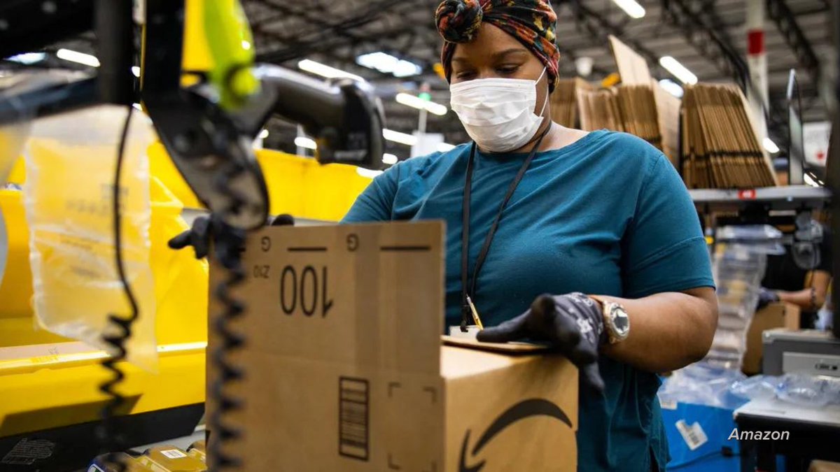 MaketheRoadNJ's tweet photo. 🚨NEW REPORT: #DeadEndJobs: Amazon Warehouses Fail to Provide Long-Term, Full-Time Employment for New Jerseyans. #AmazonTurnover 🧵

 Read the full report here: https://t.co/VT9CJTTV2i https://t.co/754omDHWeZ