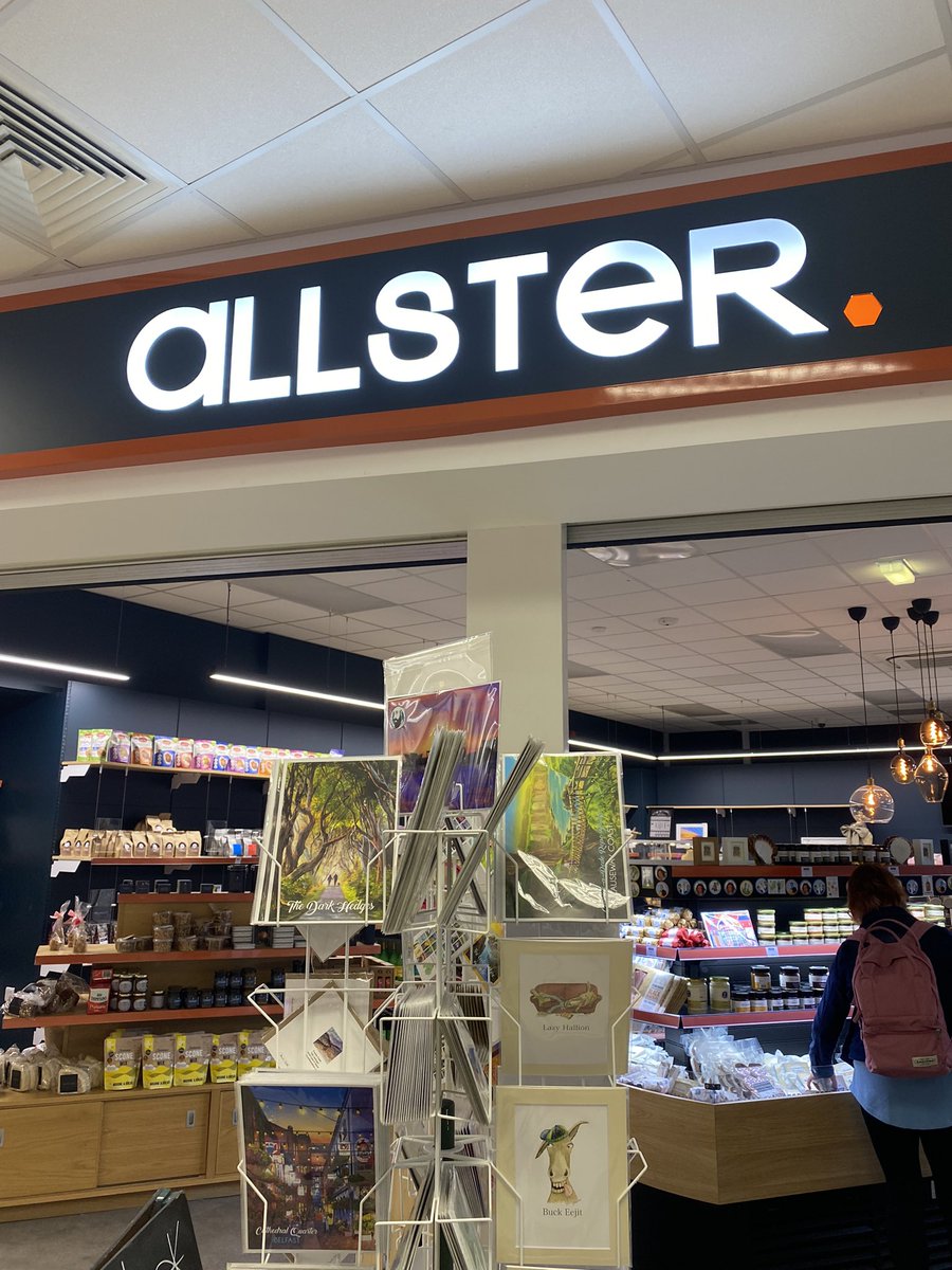 JaneMurphy23's tweet photo. New store in @belfastairport allster supporting lots of artisan local brands and produce. Absolutely stunning and great for oversea gifts! Side note…airport queues very manageable with plenty of security staff on hand 👍 #sofarsogood https://t.co/KZoDohPwyI