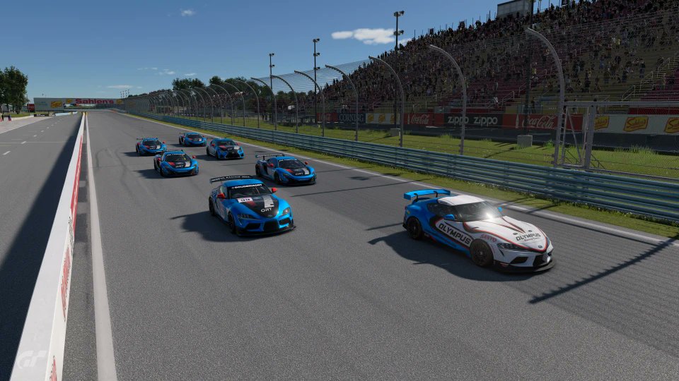 RacingOlympus's tweet photo. ⚡⚡⚡⚡⚡⚡⚡⚡⚡⚡

Dia de pruebas en el Olimpo con el nuevo circuito de #GT7 Watkins Glen

Podemos decir que hemos probado con Gr4 y Gr3  este circuito y es UNA MARAVILLA 😍

#SemiDiosesAlVolante https://t.co/QFYn7oUpQp