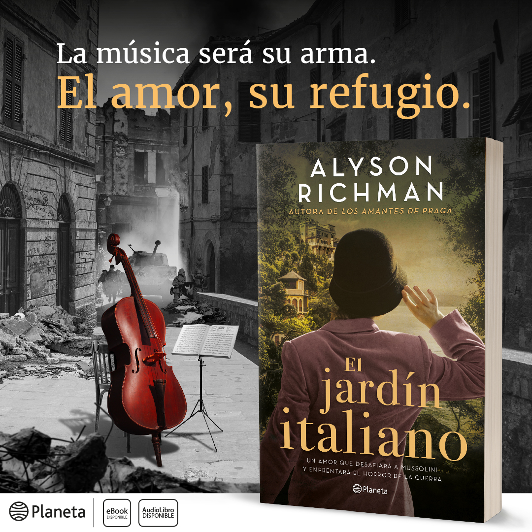 “El jardín italiano”, la nueva novela de Alyson Richman, nos ofrece una historia deslumbrante en la que se entrelazan el primer amor, la valentía, el suspenso y la tragedia de la Segunda Guerra Mundial.​​→ bit.ly/3tOv22C