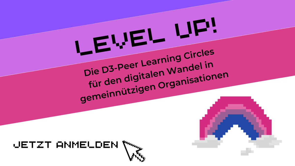 @Die Verantwortlichen #digital (@digitalvantwort) on Twitter photo Ab Juli starten die Level up! D3-Peer Learning Circles für den digitalen Wandel. In Kleingruppen bringt ihr euch digital auf das nächste Level.
Alle Circle-Themen, Infos zum Ablauf und die Anmeldemöglichkeit bis 1.7. findet ihr bei <a href="/so_geht_digital/">so-geht-digital</a> auf so-geht-digital.de/level-up-circl… Ab Juli starten die Level up! D3-Peer Learning Circles für den digitalen Wandel. In Kleingruppen bringt ihr euch digital auf das nächste Level.
Alle Circle-Themen, Infos zum Ablauf und die Anmeldemöglichkeit bis 1.7. findet ihr bei <a href="/so_geht_digital/">so-geht-digital</a> auf so-geht-digital.de/level-up-circl…