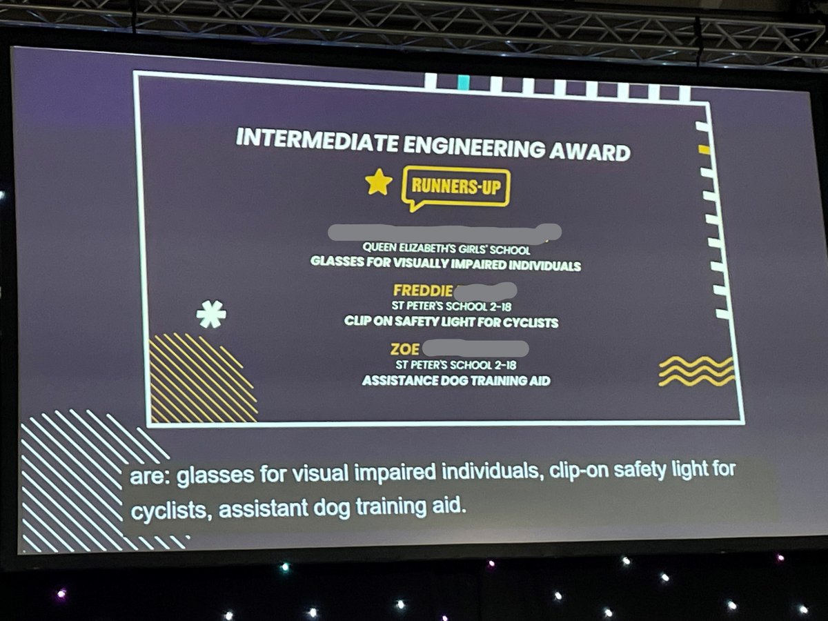StPetersDesign's tweet photo. CONGRATULATIONS to Freddie and Zoe who exhibited at this year's #BigBangFair. They were among four finalists from @StPetersYork and took home runners-up for the @BigBangUKSTEM Intermediate Engineering Award! https://t.co/5viYhp2WJO