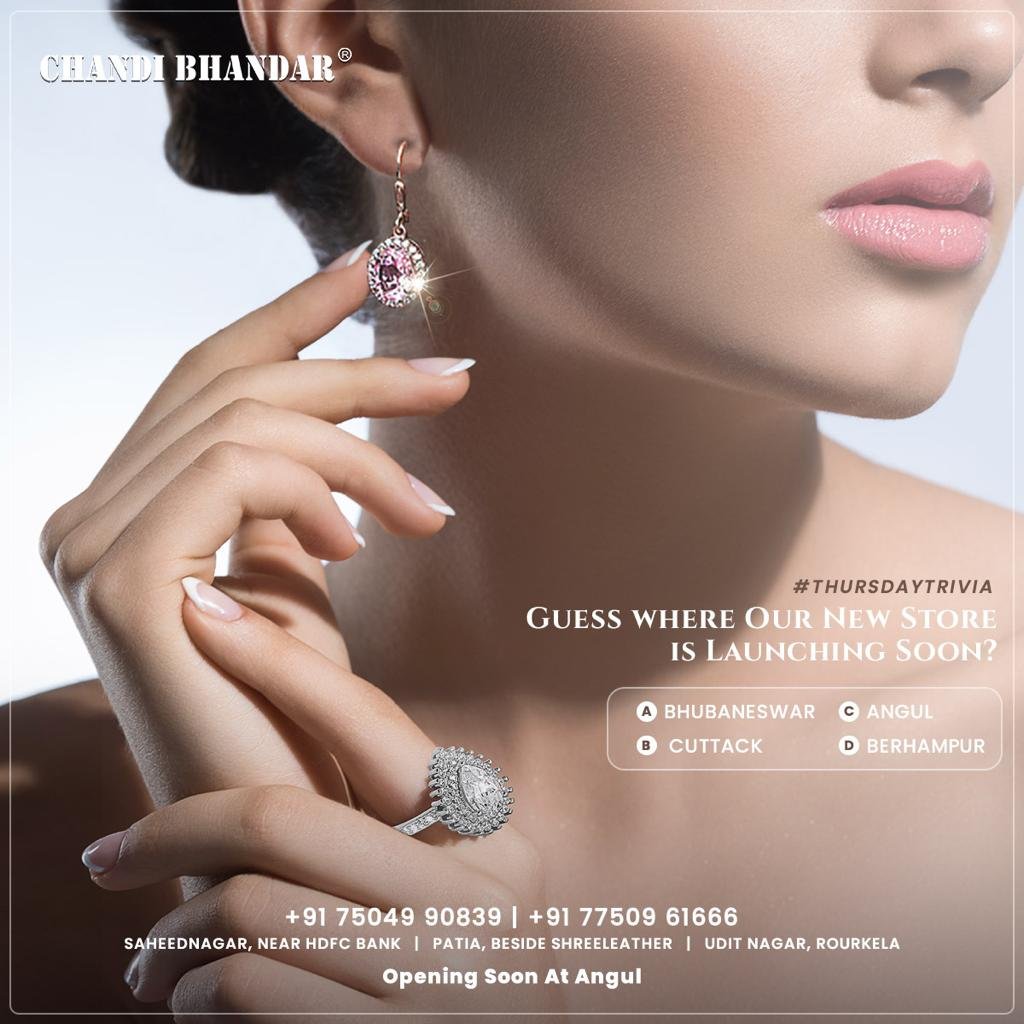 BhandarChandi's tweet photo. ✨ ANSWER &amp; WIN ✨
Comment the Answer &amp; Win Shopping Coupon worth 500/- 
Let's see who knows the best about Chandi Bhandar.
Lucky Winner's Name will be announced on 25th June 2022.
#ChandiBhandar #thursday #ThursdayTrivia
#TriviaTime #quiz #contest #silver #silverjewellery https://t.co/aQmGhh5hIX