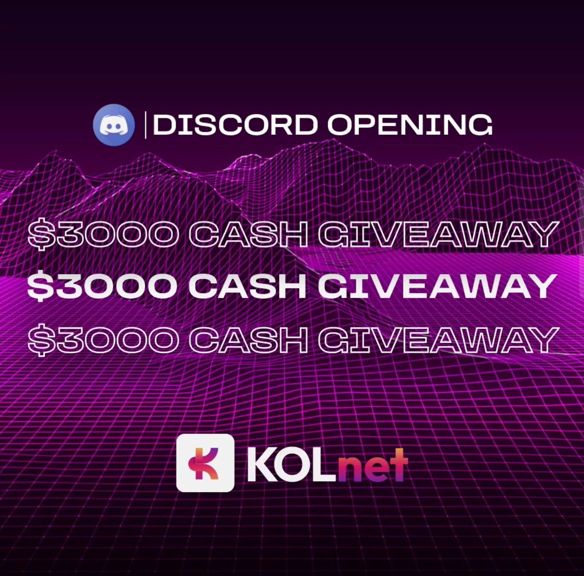 normalboi13's tweet photo. @ErdLaunchpad If you want to win $3000 cash giveaway, check out the @KOLnet_Official 's discord! Good luck you guys!
https://t.co/bWHxj0rXiB https://t.co/xUwPt4nynL
