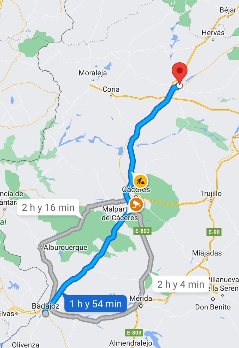 MarcelloLipi's tweet image. URGENTE‼️ ÚLTIMA HORA‼️

‼️La Alta Velocidad llega a Extremadura‼️

El tren rápido tarda dos horas y cuarto en ir de Palencia a Badajoz. En coche es 1 hora y 55 minutos.

"Tren rápido". "Alta Velocidad".

Dad gracias que los extremeños y las extremeñas no estamos quemando el país