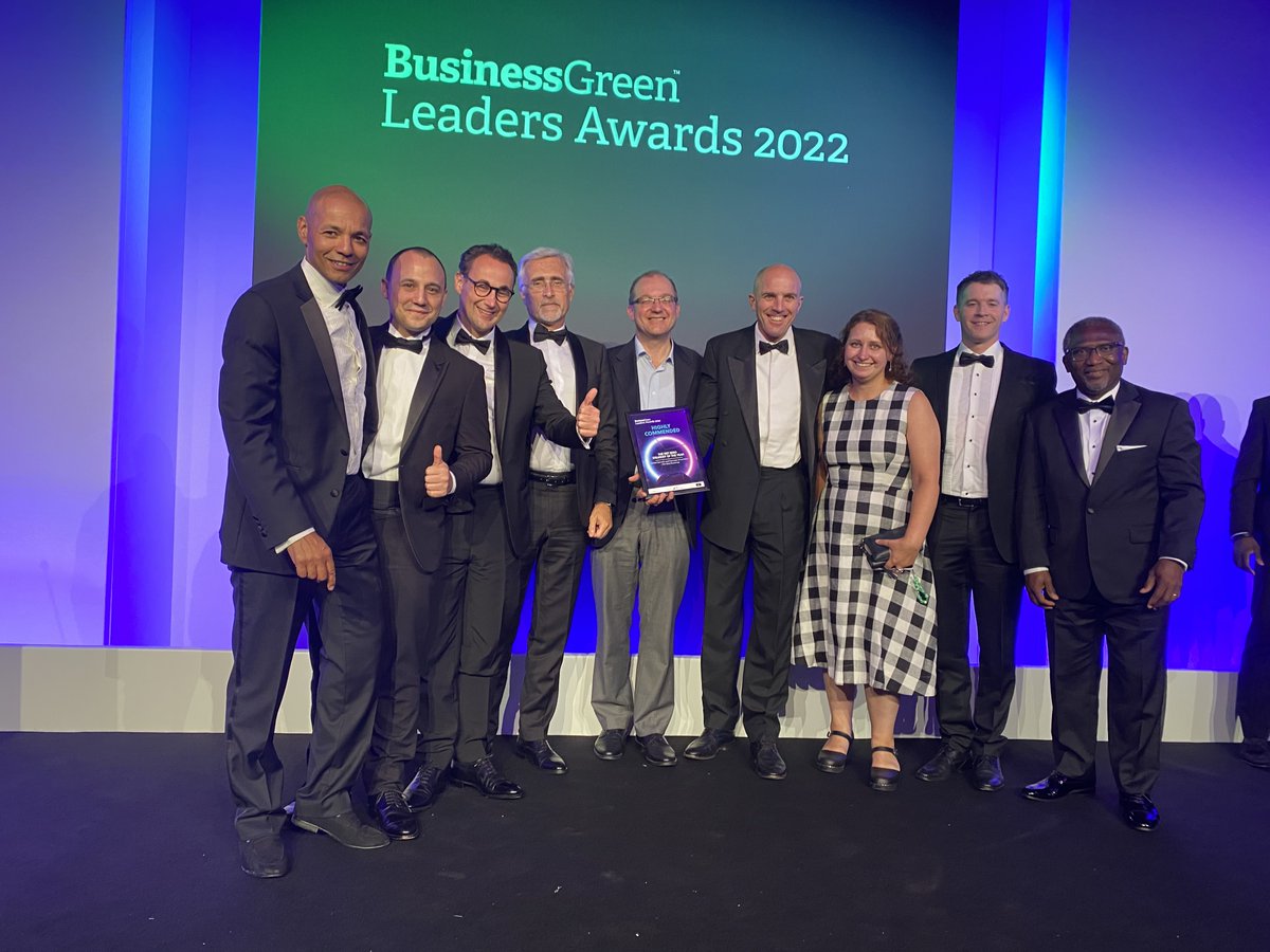 theGCCA's tweet photo. Super proud our 'Concrete Future' Net Zero Roadmap was Highly Commended by @BusinessGreen at the #BGLAwards - “the Green Oscars”.
Great to be joined by colleagues who worked so hard across our membership to get it done – the 1st global industry to do so. https://t.co/zONkkR6Ok6