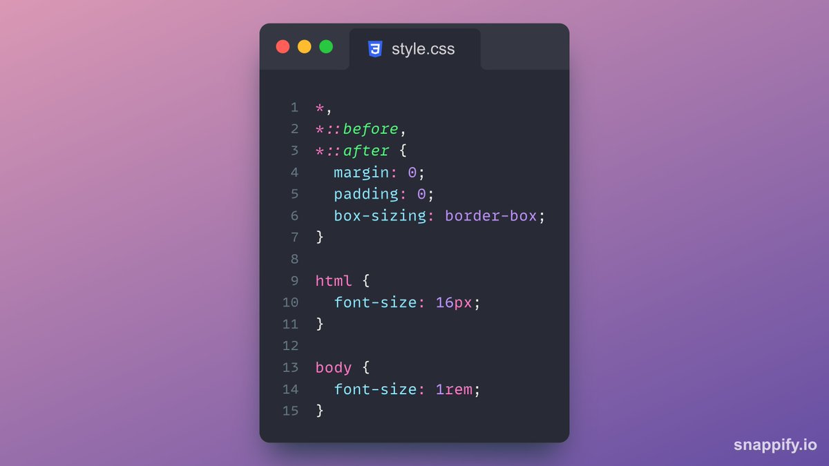 andrewbaisden's tweet image. Quick Tip 📢

This is still one of the simplest CSS Reset that you can do.