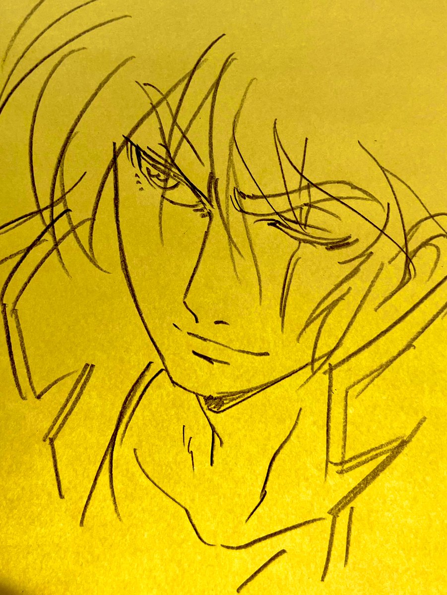yokotamamoru's tweet photo. 昔なにかが動いていて描いたのを思い出し描いた竜馬と霧風 https://t.co/s9vvEcu9ed