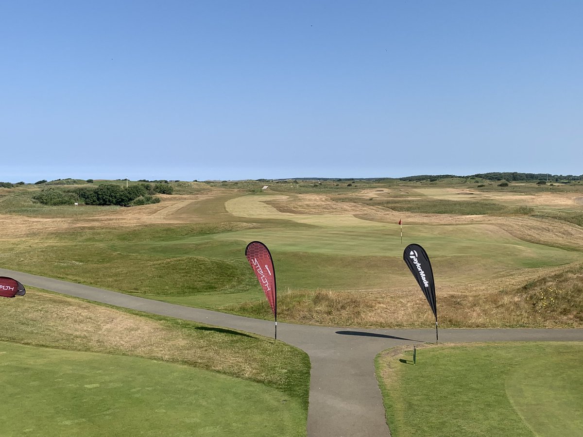 GavinAbsonGolf's tweet photo. Teeing off shortly in @TaylorMadeTour #AmbassadorCup22 @WestLancsGC with my partner @godwincthomas from Wentworth ⛳️🏆

Course in incredible condition thanks to @westlancsgreens and sun is shining 😬⛳️ https://t.co/gO4n8RYSGp