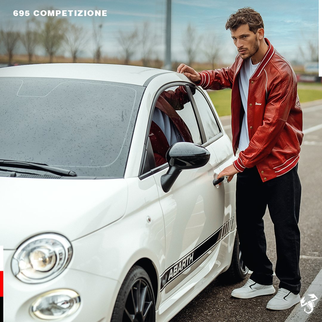TeamAbarth's tweet photo. On one side a rebel spirit, a challenge lover and performance addicted. On the other side our awesome guy (who can’t wait to drive it).
Discover more: https://t.co/BDanTKcIxI
#695Competizione #AugmentedPerformance https://t.co/rVlfVebXMK
