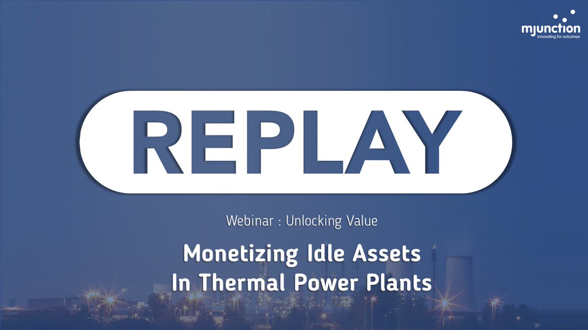 hellomjunction's tweet photo. Our webinar "Unlocking Value: Monetizing Idle Assets In Thermal Power Plants" is now over.
Did you miss it or do you want to watch it again?
Here is the recording on our YouTube channel: https://t.co/KFZI3l8cDT
#powerplant #thermalpower #IdleAssets #powerindustry https://t.co/kNTfke1M3q