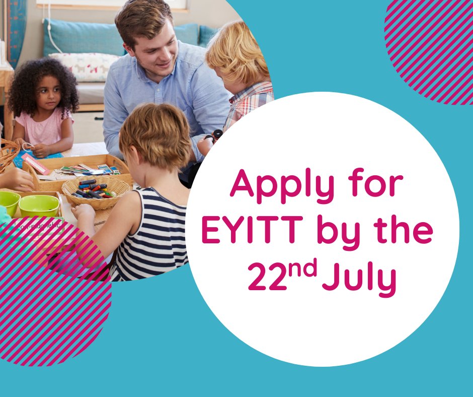 bestpracticenet's tweet photo. The Government is committed to improve EY education delivery that’s why EYITT is funded by the DfE and incentives of £7,000 are payable to the setting. Upon completion, you will be awarded Early Years Teacher Status (EYTS)!

👉Apply by 22 July! Learn more: https://t.co/342lKKojeg https://t.co/KE4lqxhAAX