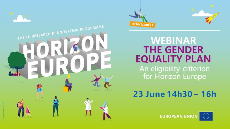 The 🆓 webinar on the #GenderEqualityPlan eligibility criterion in #HorizonEU is starting at 14:30 (CET) today! 🔜

🙌 Join us then and get the answers you need on this mandatory requirement for calls in 2022 &amp; onwards.

👉europa.eu/!FWvXyG

#UnionOfEquality