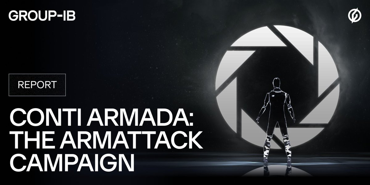 GroupIB's tweet photo. Group-IB presents its new #report "CONTI ARMADA: THE ARMATTACK CAMPAIGN". In two years, the #ransomware operators attacked more than 850 victims including corporations, government agencies, and even a whole country. Download the report: https://t.co/ZiDgoicu8R

#Conti #research https://t.co/5GHzE8tV5m