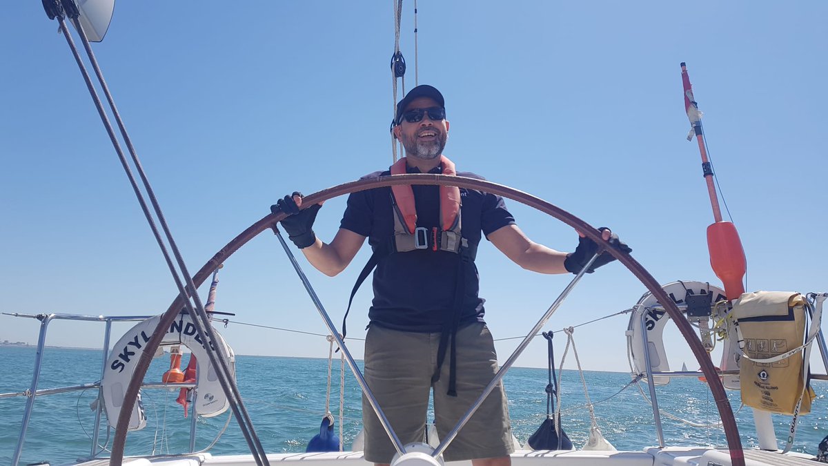 Alscient's tweet photo. ☀️⛵️ Day 2 of the Salesforce Regatta ⛵️☀️

Team Alscient has set sail again for the final day of the #salesforce  Regatta challenge.  Another glorious day &amp; perfect conditions.

🏆 Good luck Lee, Will, Marcelo and Mark, bring home the trophy! 🏆

#SalesforcePartner #Teamwork https://t.co/EjChj1G6up