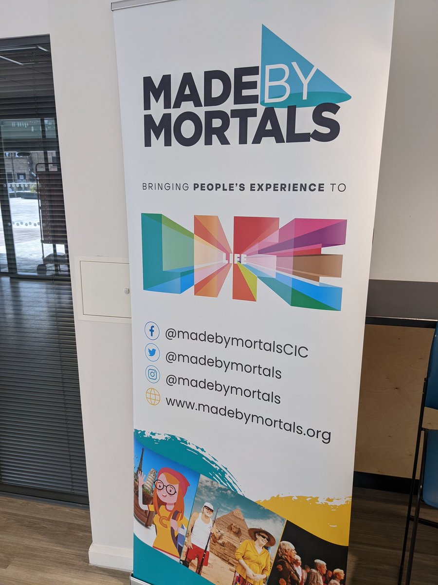 MadeByMortals's tweet photo. El here! Come and say hi to me today - I'm at #TamesideOne #Veterans job fair until 1pm. I'd love to talk to Veterans about our new episode of #armchairadventures - thanks to @VeteransFdn and @TamesideCouncil for funding and supporting this next episode. https://t.co/HrwsJ33e66