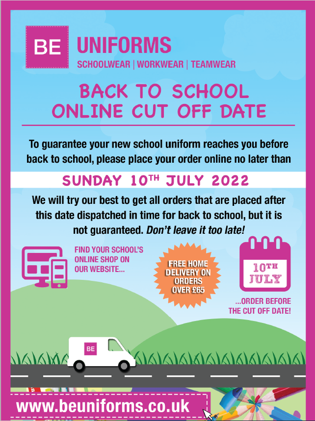 BaldragonAcad's tweet photo. 1/3 Looking ahead to the new year, BE Uniforms has sent us some useful information about ordering new uniform including blazers. See below. https://t.co/Mb4TcrTHpN
