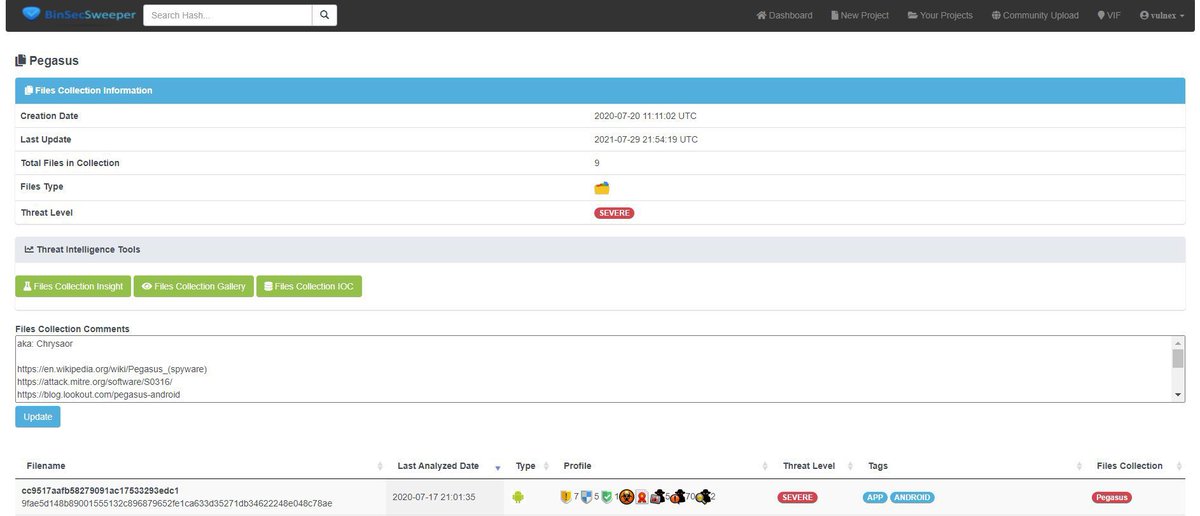 simonroses's tweet image. Assess any file (malware and/or legit) for threats with our advanced File Threat Intelligence Platform. Ask demo info@vulnex.com #FileAnalysis #ThreatIntelligence #ThreatHunting #CyberSecurity @vulnexsl