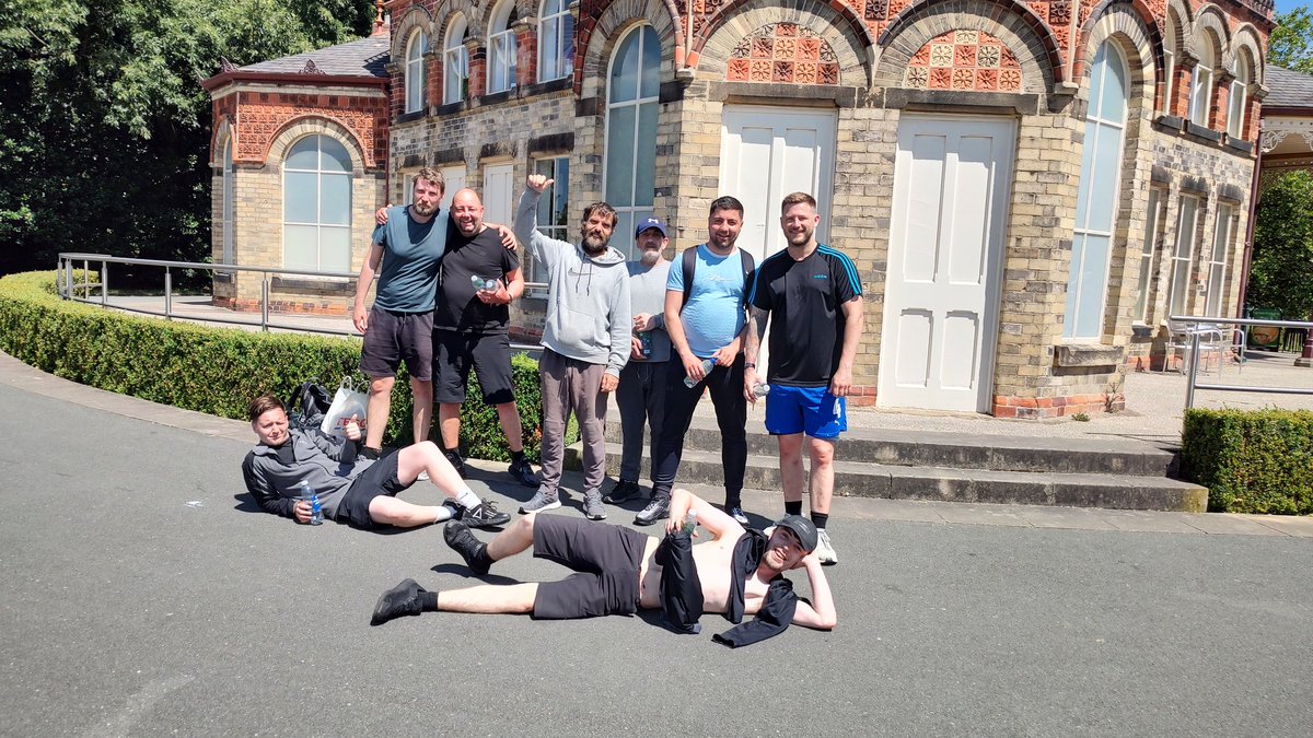 wearewithyouWL's tweet photo. Our amazing rough sleeper team supported @RiversideUK and @WiganCouncil for for a summery kick about in Menses park. It was really hot but fun was had with all. #recoveryinthesun #Footballplayer #recoveryisfun https://t.co/gb1uhlfUhK