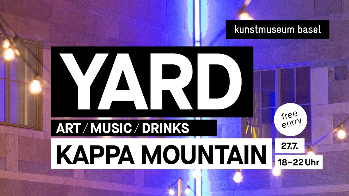 We are playing our very first Kappa Mountain live show this summer. Our live premiere and record release show will take place in the beautiful yard of the @kunstmuseumbs . Save the date: 27th of July 2022 👀💙

@AudioDopeBS @GussetMatthias #kunstmuseumbasel