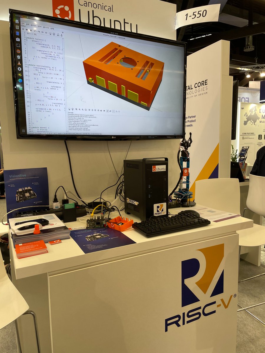 StarFiveTech's tweet image. Exciting time! VisionFive RISC-V SBC at #embeddedworld2022   @embedded_world @risc_v @Canonical @ubuntu