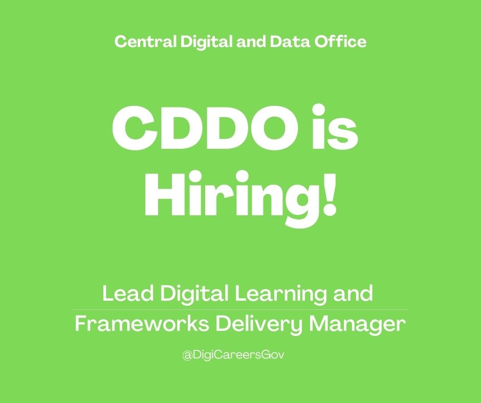 Looking for a Lead Digital Learning and Frameworks Delivery Manager to join the Central Digital and Data Office!
📍Location - Bristol / Manchester
💰Salary - Up to £67,000 - Based on Capability
Apply Here - gdscareers.tal.net/vx/appcentre-e…