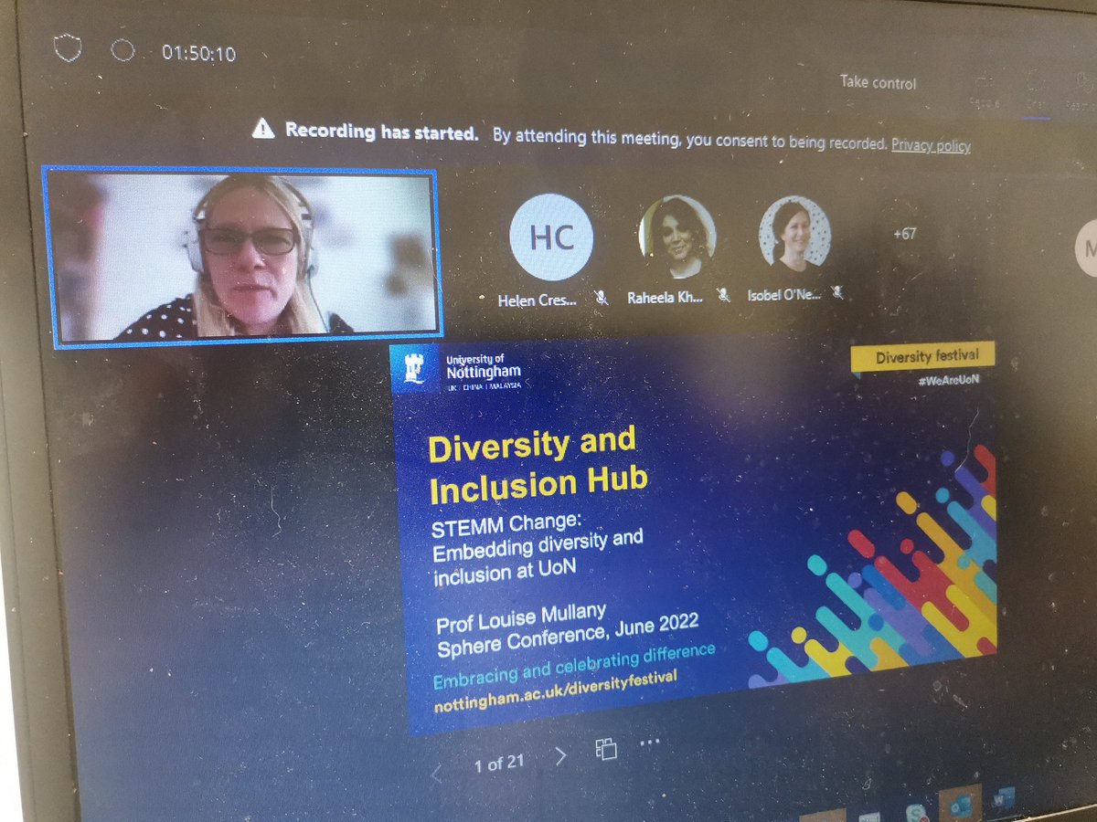 Janette Alvarado-Cruz (@janettevalezka) on Twitter photo The brilliant <a href="/louisejmullany/">Louise Mullany</a> <a href="/UniofNottingham/">Uni of Nottingham #WeAreUoN</a> talking to us about a fantastic piece of work on the delivery of greater diversity in STEMM #WeAreUoN #sphere22 The brilliant <a href="/louisejmullany/">Louise Mullany</a> <a href="/UniofNottingham/">Uni of Nottingham #WeAreUoN</a> talking to us about a fantastic piece of work on the delivery of greater diversity in STEMM #WeAreUoN #sphere22