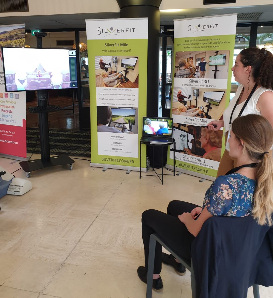 SilverfitF's tweet photo. SilverFit se réjouit de vous retrouver au Géronforum de la @fnapa ces jeudi et vendredi à Bordeaux #sportEhpad #bienveillir #AutonomiePréservée https://t.co/l91I5t75v0