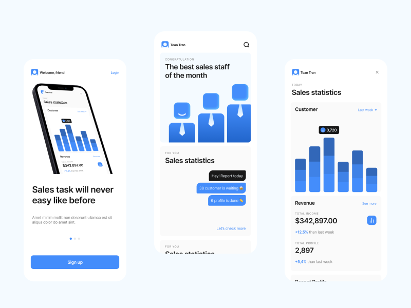 ToanTran07's tweet photo. I just Uploaded "Sale Management Mobile App Concept" on @UpLabs

👉 Download it here: https://t.co/b4hiB56ia3 https://t.co/dYeN6L6qq6