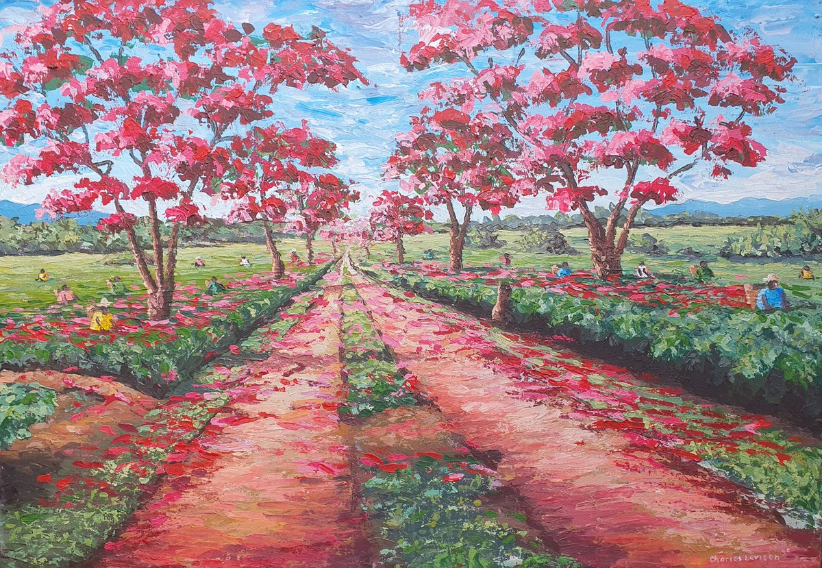 Going... going....🔨

Bids are already coming in for our flagship piece, 'Tea Path' by celebrated Malawian artist, Charles Levison

Oil on Canvas
56cm x 80 cm
Starting bid: £500 **MET!**
Bid £510 or higher to secure the piece: ebay.co.uk/itm/3541069669…