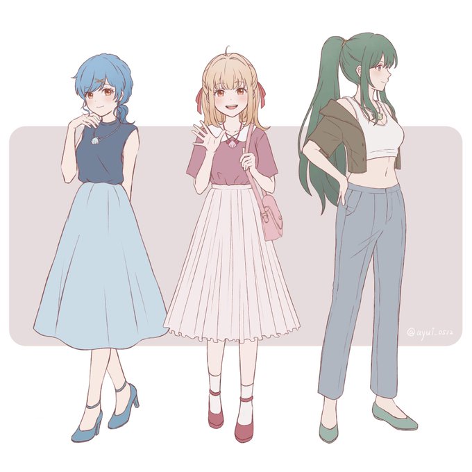 色紙イラスト オリジナル マーメイドメロディーぴちぴちピッチ 沙羅