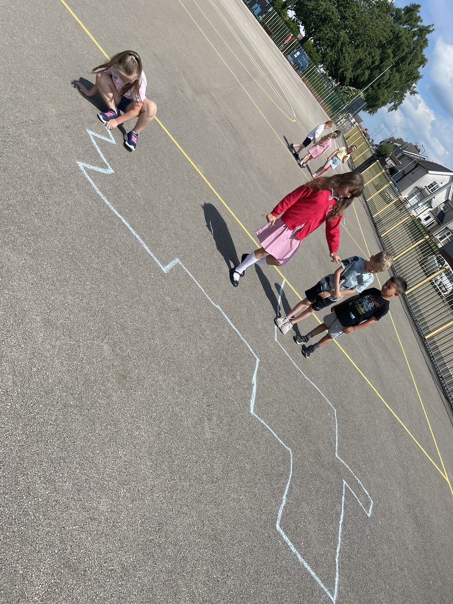 We are learning about angle, position and direction. We’re making sure our instructions are clear and concise as we guide each other through pathways we’ve created. All good fun and making learning memorable