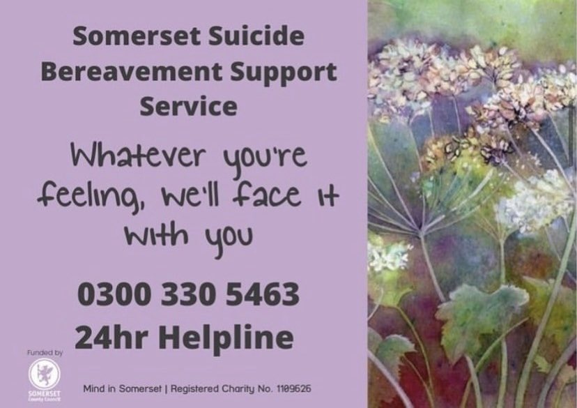 SSBSS4U's tweet photo. For ANYONE bereaved by suicide, the Somerset Suicide Bereavement Support Service will be in Yeovil on Wednesday 29th June!

Date: Wednesday 29th June 2022
Time: 11am-3pm
Location: Yeovil Foyer, Peter Street, Yeovil, BA20 1PN https://t.co/65PEhbnQvd
