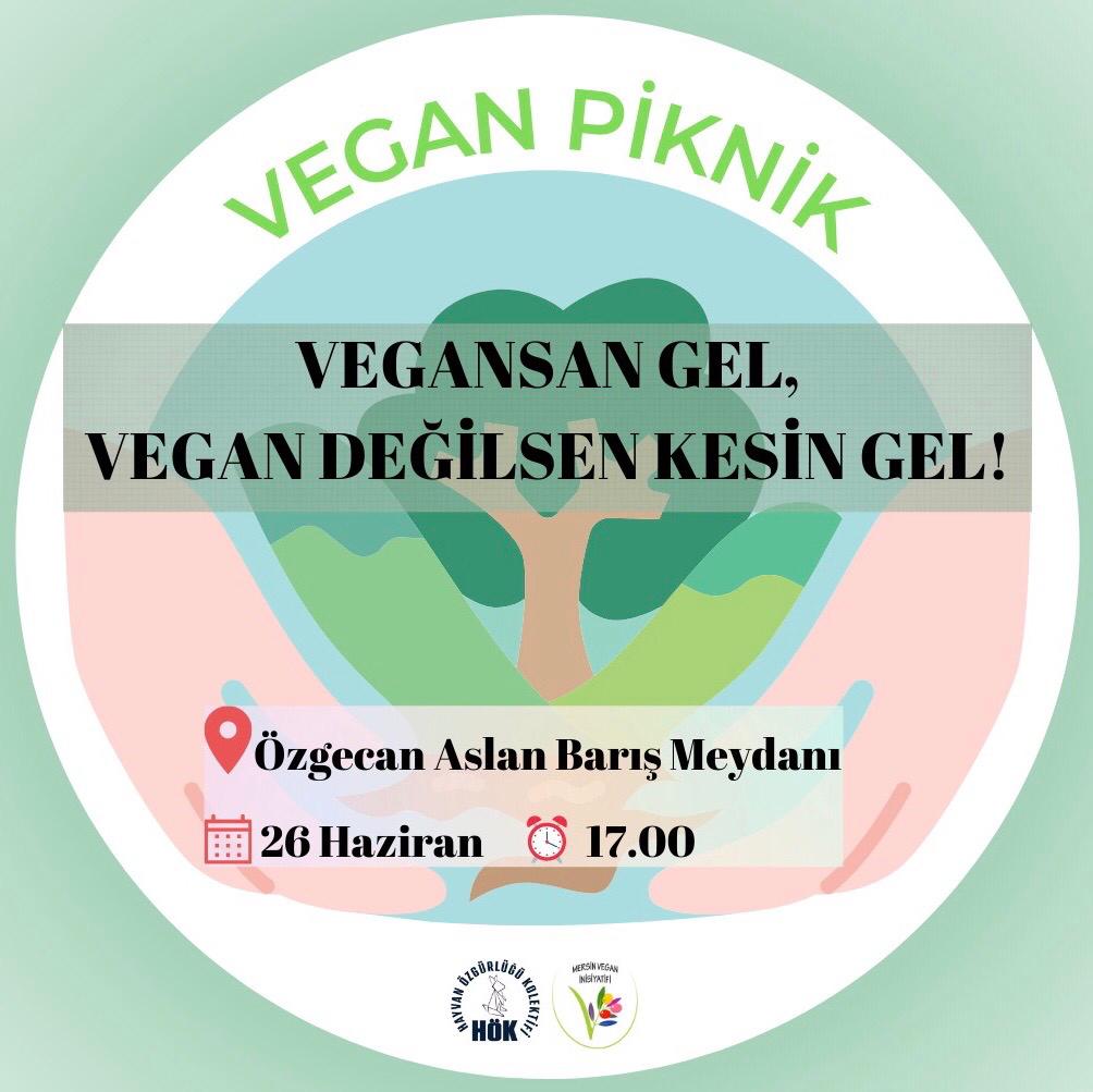 Sıcakların artmasıyla moral depolayabileceğimiz vegan piknik 26 Haziran saat 17'de Özgecan Aslan Barış Meydanı'n da. Detaylı bilgi ve iletişim için dm atabilirsiniz.🎉

#vegan #veganpiknik #mersinvegan