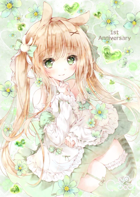 #絵柄が好みっていう人にフォローされたい 

明日の新作はみるちゃん🐰🍀 