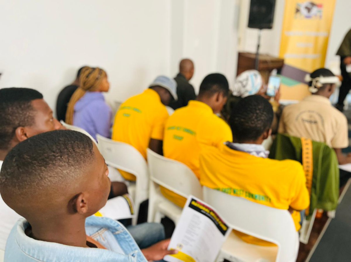 SAYC_ZA's tweet photo. @SAYC_ZA Treasurer General Mary-jane Ramusi and @sayc_kzn leadership, leads the Skills Workshops taking place at the Durban Music School in Durban currently. https://t.co/BMa2jYb7Xd